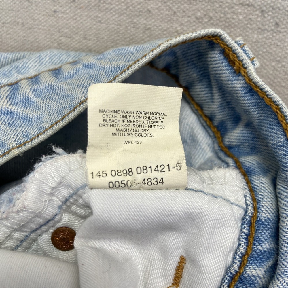 Vintage Levis 505 Jeans Mens 36 x 34 Denim Regular Fit Straight Leg Y2k - Picture 10 of 12